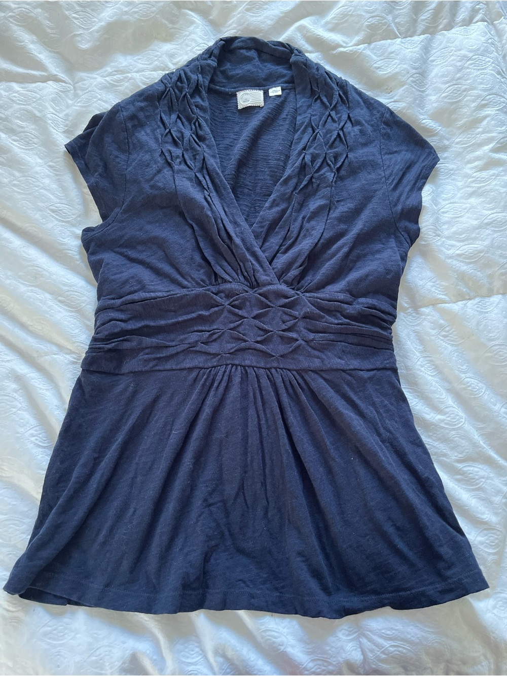 Anthropologie postmark Knit Wrap Waist Top size medium
